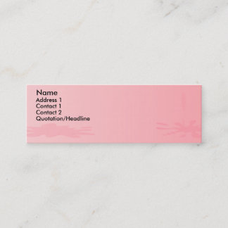 Minitarjeta De Visita Placa de pintura rosa