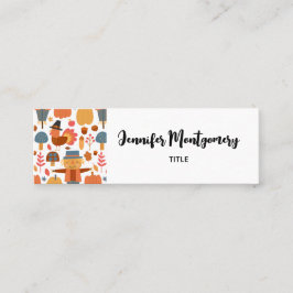 Minitarjeta De Visita Plan de Acción de Gracias de Turquía y Scarecrow