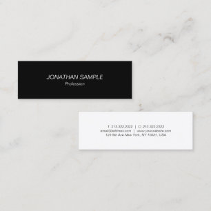 Minitarjeta De Visita Plantilla de diseño simple y elegante profesional
