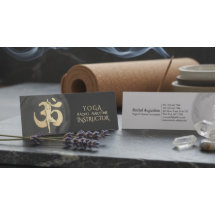 Postura de meditación de yoga Símbolo OM Moderno N