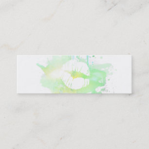 Minitarjeta De Visita presupuesto moderno elegante de la acuarela del
