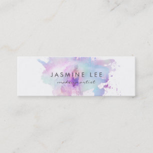 Minitarjeta De Visita presupuesto moderno elegante del azul de la