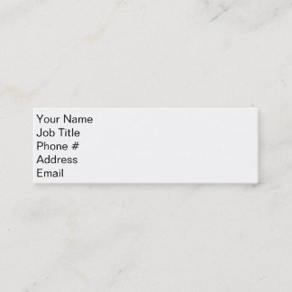 Minitarjeta De Visita Primera impresión