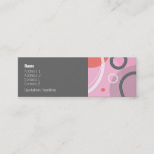 Minitarjeta De Visita Princesa Abstract Profile Card