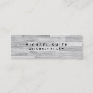 Minitarjeta De Visita Procurador único en diseño de parqué gris de la le