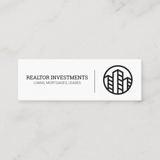 Minitarjeta De Visita Profesional | Realtor Investor (Anverso)