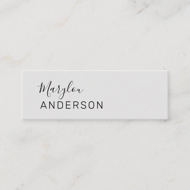 Minitarjeta De Visita Profesional - UNISEX (Anverso)