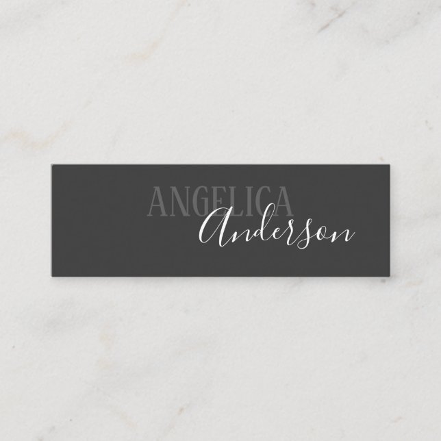 Minitarjeta De Visita Profesionalmente Elegante (Anverso)