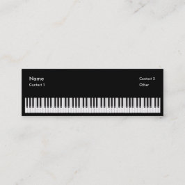 Minitarjeta De Visita Profesor de piano