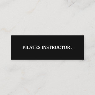Minitarjeta De Visita Profesor de Pilates Yoga