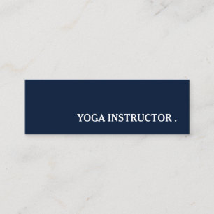 Minitarjeta De Visita Profesor instructor de yoga