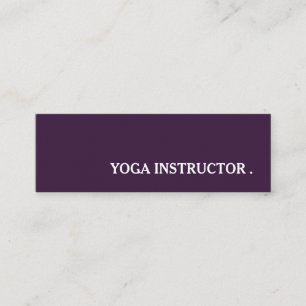 Minitarjeta De Visita Profesor instructor de yoga