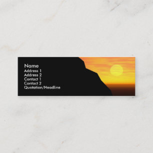 Minitarjeta De Visita Profilecard: Puesta del sol/salida del sol