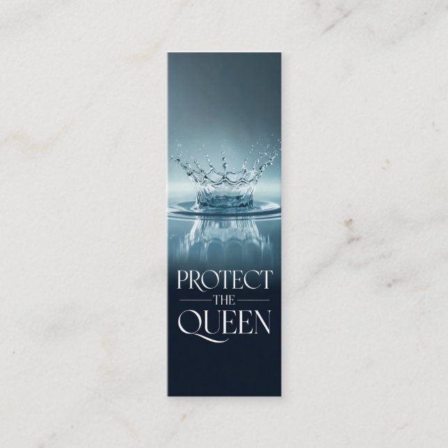 Minitarjeta De Visita Proteger a la reina (Anverso)
