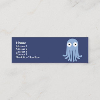 Minitarjeta De Visita Pulpo - flaco