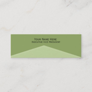 Minitarjeta De Visita Punto central verde claro