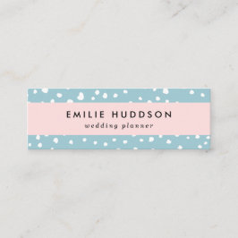 Minitarjeta De Visita Puntos dálmatas azules, puntos dálmatas, impresion