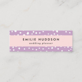 Minitarjeta De Visita Puntos Dalmatianos Lilac, Puntos Dalmatianos, Dota