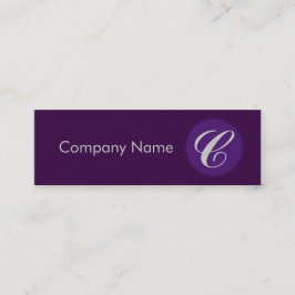 Minitarjeta De Visita Púrpura real