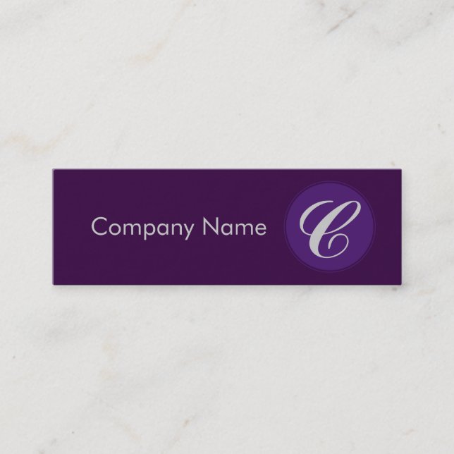 Minitarjeta De Visita Púrpura real (Anverso)