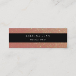 Minitarjeta De Visita Purpurina Rosado de los medios sociales y del siti