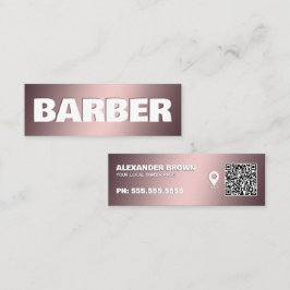 Minitarjeta De Visita QR de Barber Google Maps