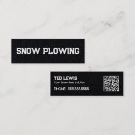 Minitarjeta De Visita QR de la flor de nieve