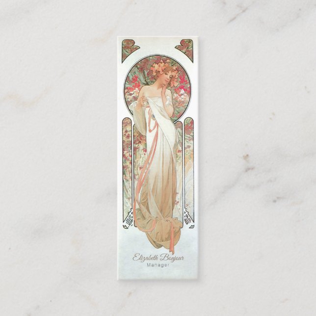 Minitarjeta De Visita Rapto de flores - (Anverso)