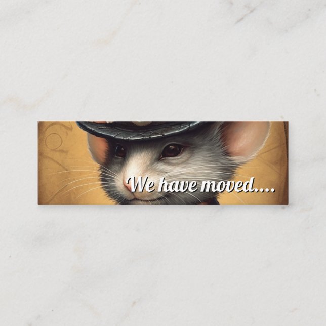 Minitarjeta De Visita Ratón que hemos movido (Anverso)