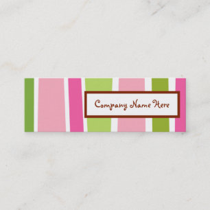 Minitarjeta De Visita rayas retro