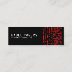 Minitarjeta De Visita Real escritura extranjera