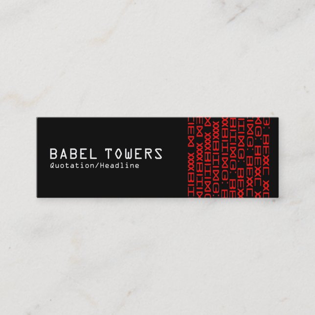 Minitarjeta De Visita Real escritura extranjera (Anverso)