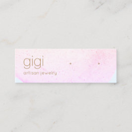 Minitarjeta De Visita Recubrimiento de color de agua rosado