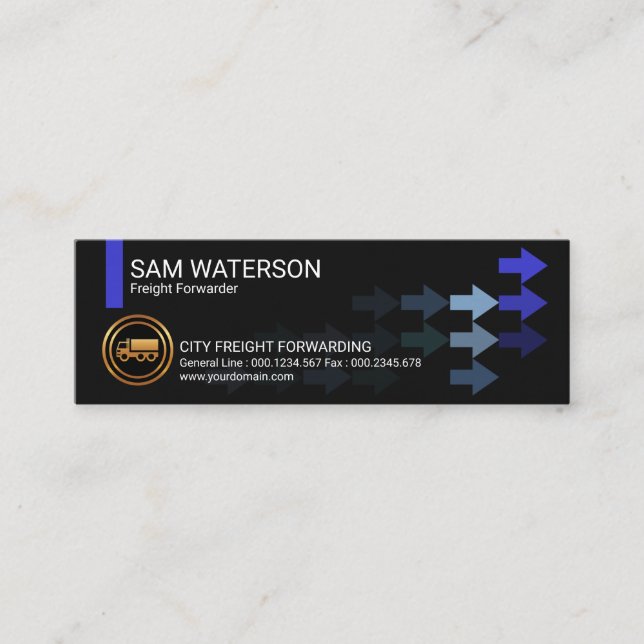 Minitarjeta De Visita Reenvío de Mercancías Empresariales (Anverso)