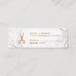 Minitarjeta De Visita Refiérase a la lista de estilistas de cuero de pel