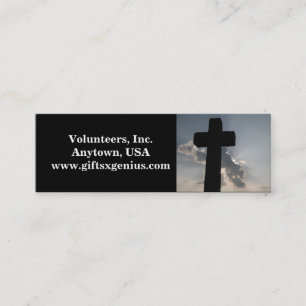 Minitarjeta De Visita Regalo del aprecio del voluntario del verso de la