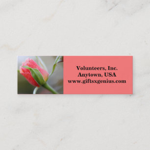 Minitarjeta De Visita Regalo voluntario de motivación del aprecio