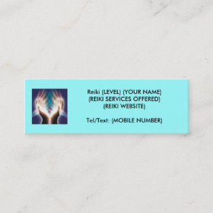 Minitarjeta De Visita Reiki/cura
