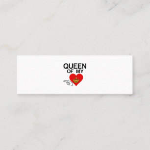 MINITARJETA DE VISITA REINA DE MI CORAZÓN