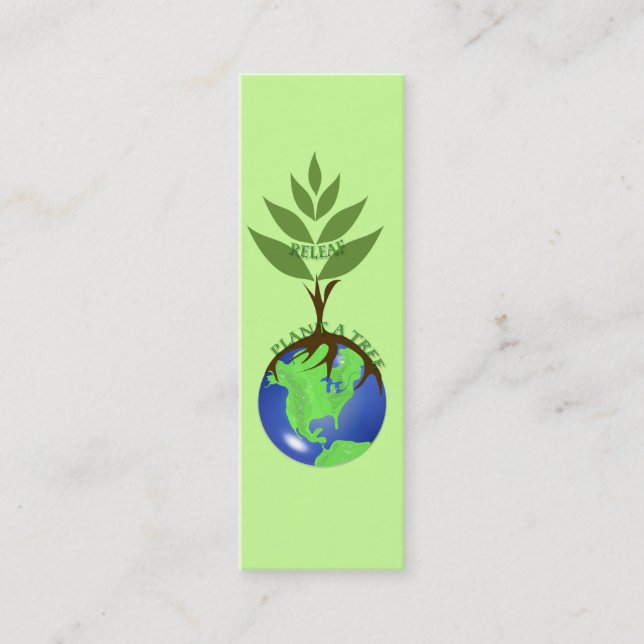 Minitarjeta De Visita ReLeaf - Planta Un Árbol (Anverso)