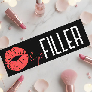 Minitarjeta De Visita relleno de labios, artista del maquillaje