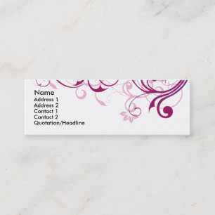 Minitarjeta De Visita Remolino púrpura