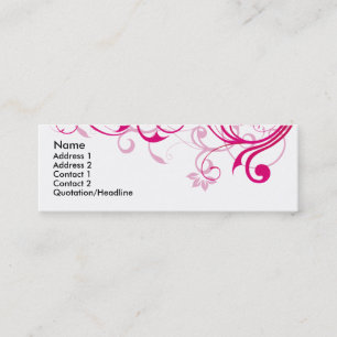 Minitarjeta De Visita Remolinos del rosa
