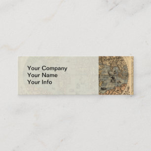 Minitarjeta De Visita Renacimiento del Mapa Antiquev de Forlani de 1565