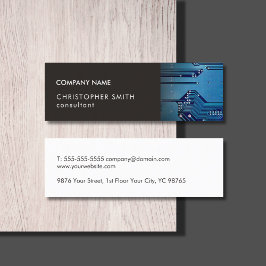 Minitarjeta De Visita Reparación de ordenadores en el elegante y moderno
