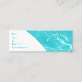 Minitarjeta De Visita Resumen minimalista de aguas de estanque