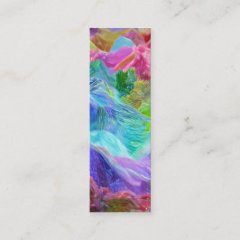 Minitarjeta De Visita Resumen vibrante de la montaña de cristal