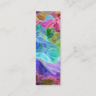 Minitarjeta De Visita Resumen vibrante de la montaña de cristal