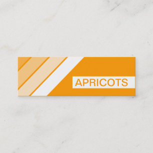 Minitarjeta De Visita retro APRICOTS