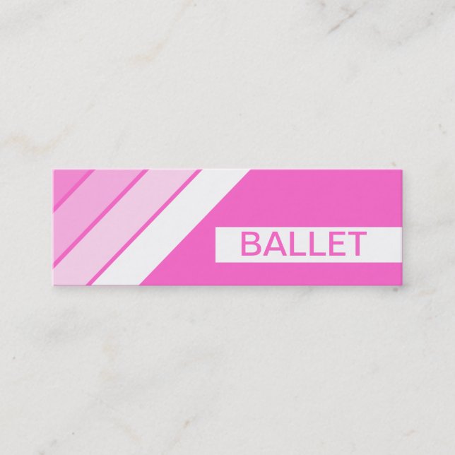 Minitarjeta De Visita retro BALLET (Anverso)